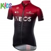 Set Wielershirt + Fietsbroek Kort 2020 TEAM INEOS Kids N001